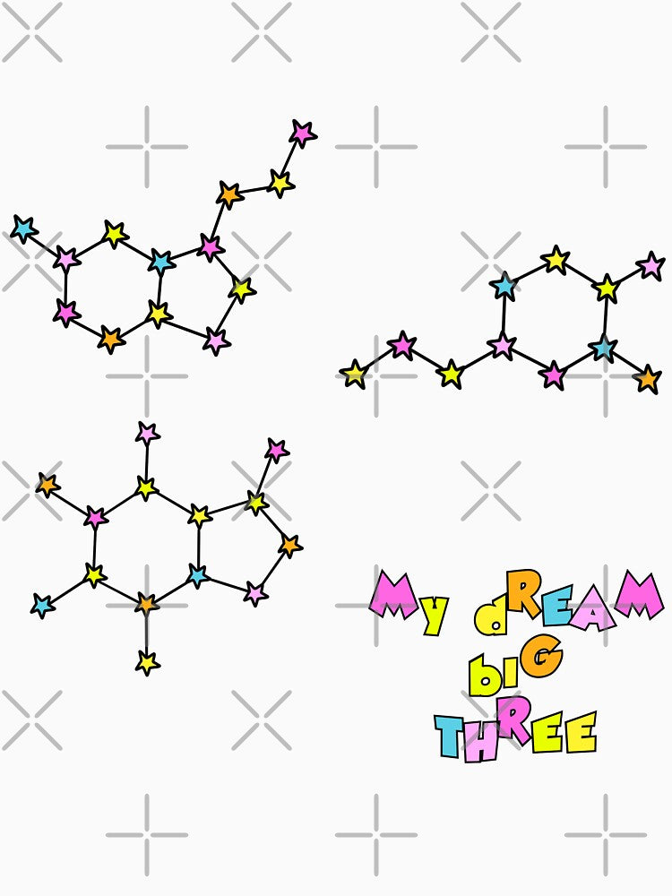 my dream big three ♥ serotonin, dopamine, and caffeine by icecreamfreeze T-Shirts, Hoodie, Sweatshirt (Image 3)