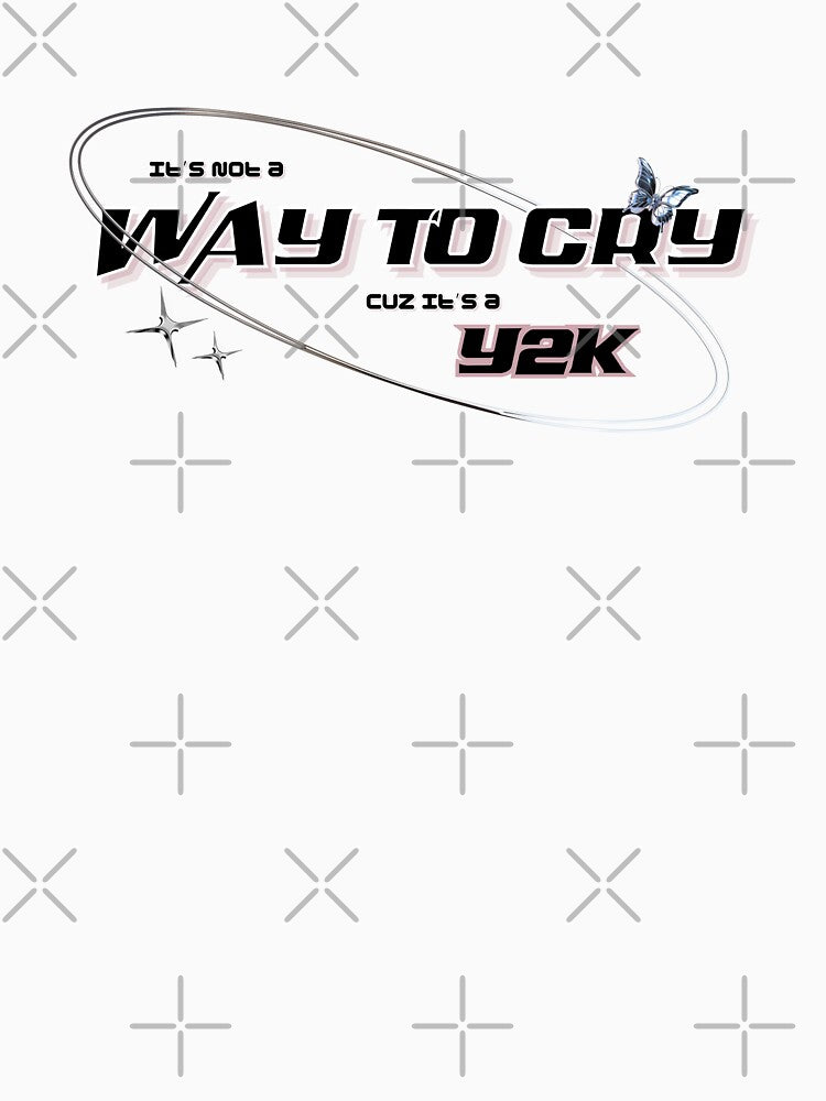 Y2K Aesthetic "Way to Cry" – Futuristic Butterfly Vaporwave Graphic by Origin-of-heart T-Shirts, Hoodie, Sweatshirt (Image 2)