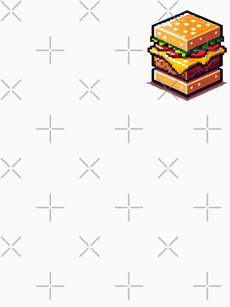 Pixel Burger | Fast Food Lover Gift T-shirt by WycWycCo