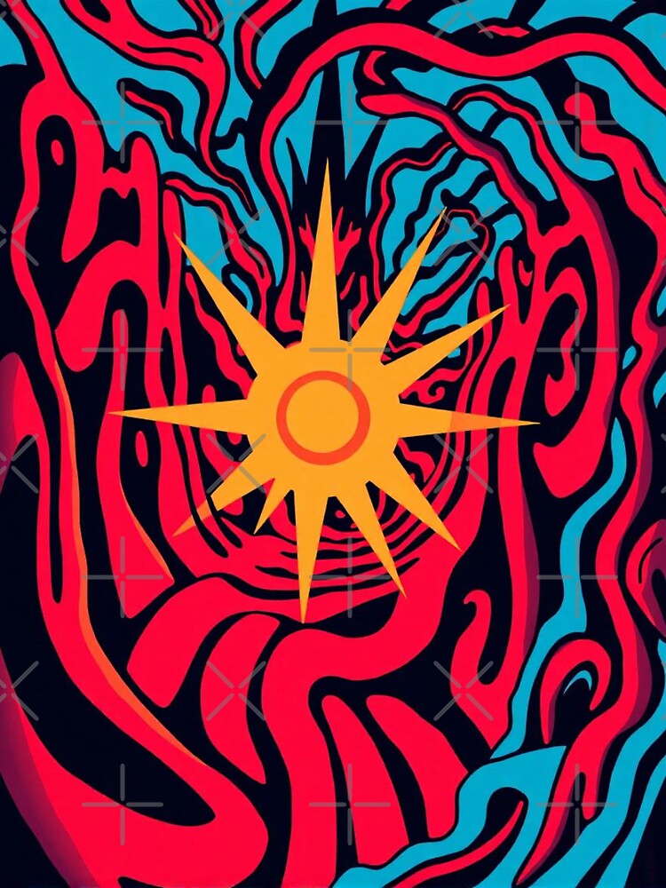 Modern Colorful Starburst Abstract Art by Esterlane T-Shirts, Hoodie, Sweatshirt | BlankRebels.com (Image 3)