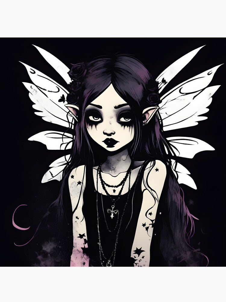 Goth Fairy by artificialnctrn T-Shirts, Hoodie, Sweatshirt | BlankRebels.com (Image 2)