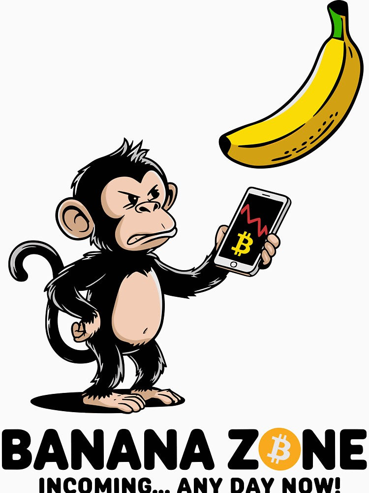 Banana Zone Incoming – Bitcoin Meme Ape Design by BeamiCreations T-Shirts, Hoodie, Sweatshirt | BlankRebels.com (Image 3)