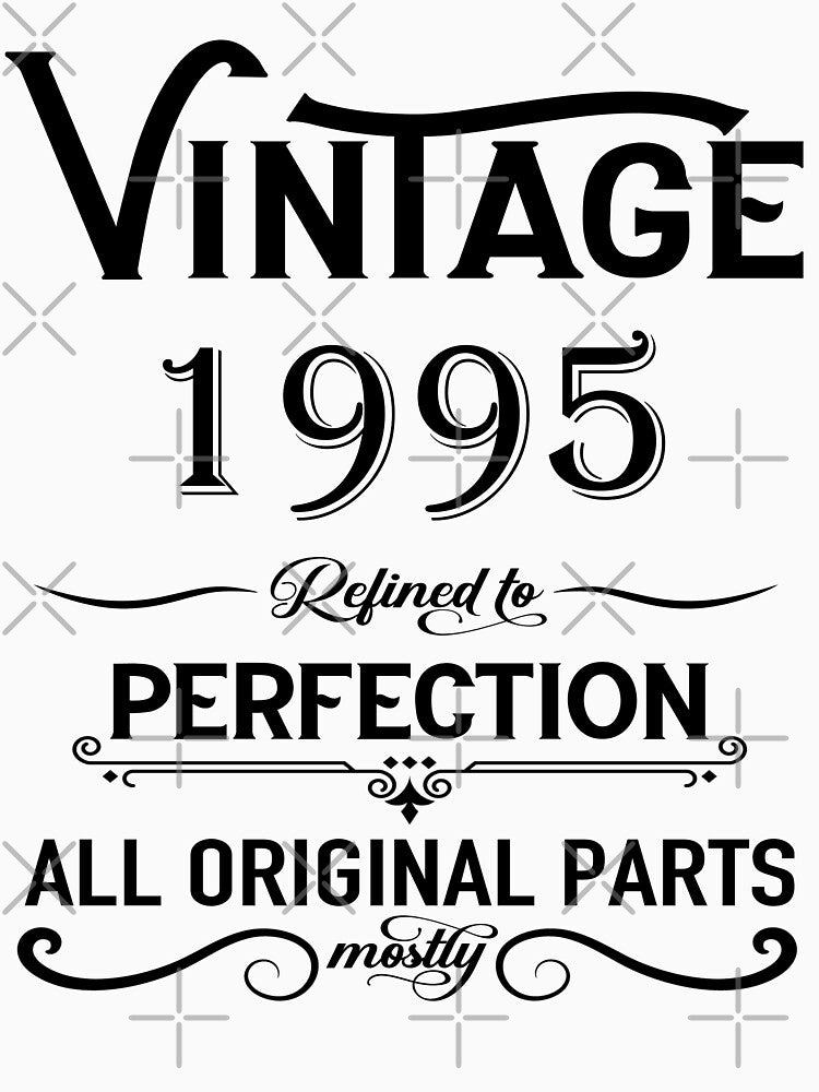 Born in 1995 birth year vintage 30th birthday gift by Alexaltay T-Shirts, Hoodie, Sweatshirt | BlankRebels.com (Image 2)