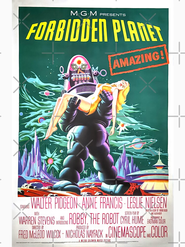 Best Forbidden Planet  Vintage Poster | Forbidden Planet as a sci-fi film by TeeARTHY T-Shirts, Hoodie, Sweatshirt (Image 3)