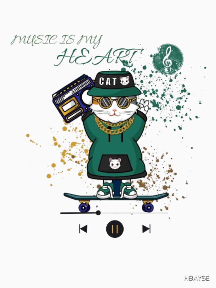 MUSIC IS MY HEART by HBAYSE T-Shirts, Hoodie, Sweatshirt | BlankRebels.com (Image 3)