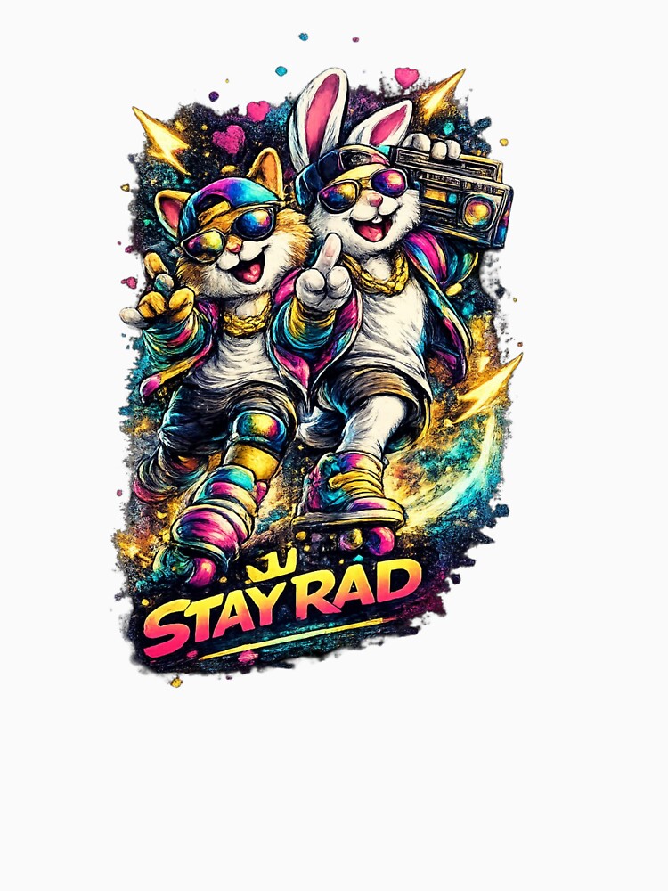 Stay Rad Retro Duo. by Nika Art Studio T-Shirts, Hoodie, Sweatshirt | BlankRebels.com (Image 3)