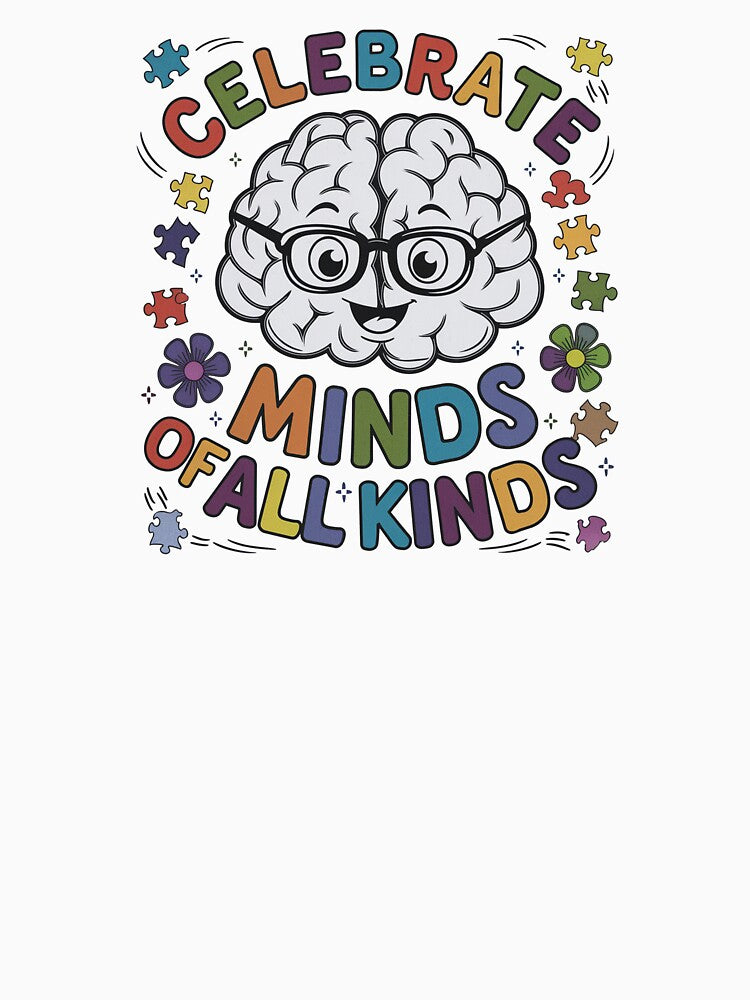 Colorful ADHD Brain – Neurodiversity Sticker by Suzy Perez Art T-Shirts, Hoodie, Sweatshirt | BlankRebels.com (Image 3)