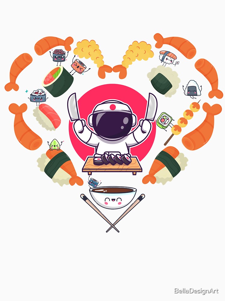 Sushi Lover Japan by BellaDesignArt T-Shirts, Hoodie, Sweatshirt | BlankRebels.com (Image 3)