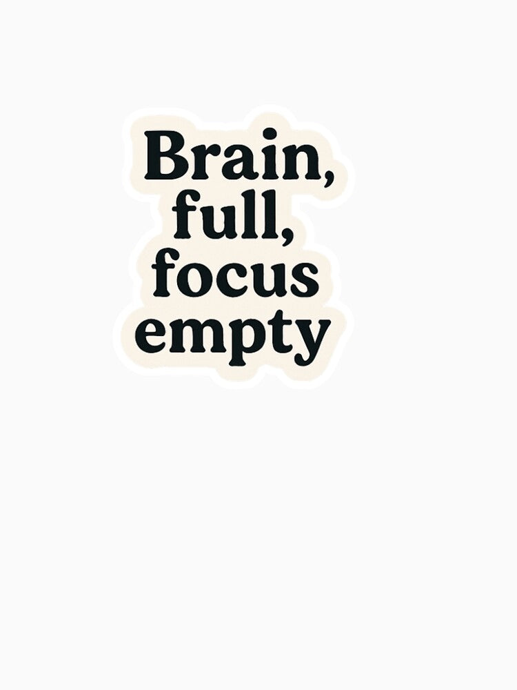 Brain Full Focus empty by CalmChaosStudio T-Shirts, Hoodie, Sweatshirt | BlankRebels.com (Image 3)