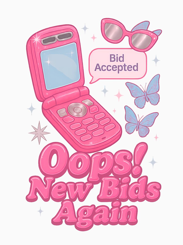 New Bids Again – Y2K Sorority Flip Phone Sticker by summer-loving T-Shirts, Hoodie, Sweatshirt | BlankRebels.com (Image 3)