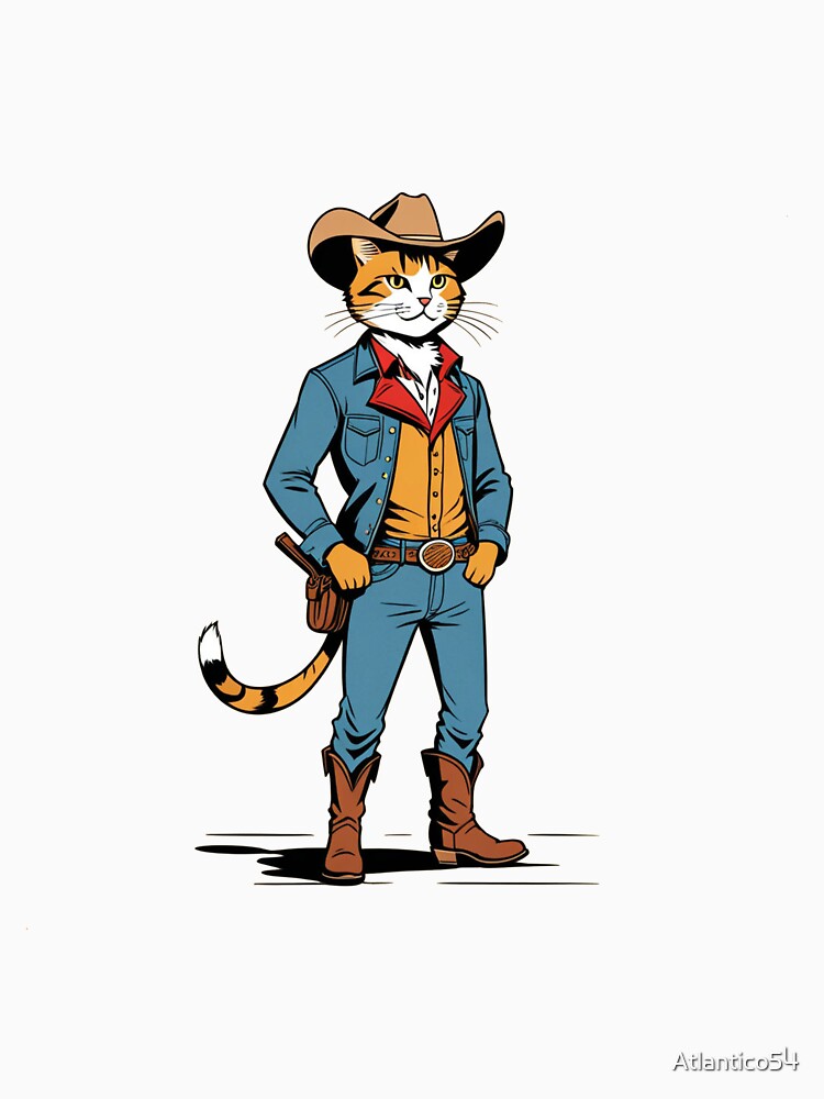 Cowboy cat by Atlantico54 T-Shirts, Hoodie, Sweatshirt | BlankRebels.com (Image 3)