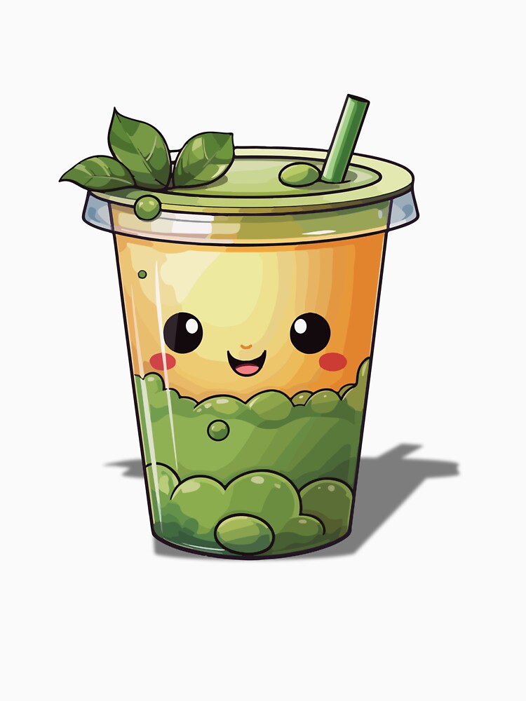 Cute Matcha Drink – Kawaii Green Tea Shirt by Kasad Hoodie, Sweatshirt | BlankRebels.com (Image 3)
