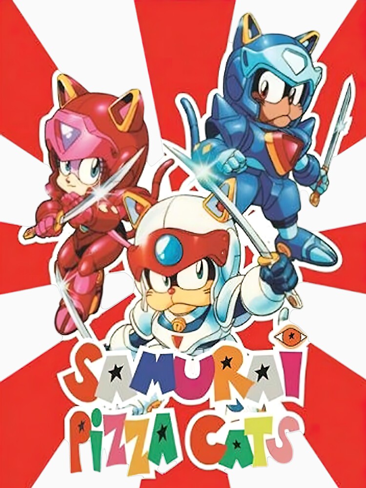 ⭐Samurai Pizza Cats HD⭐ by Retr0Tshirts T-Shirts, Hoodie, Sweatshirt | BlankRebels.com (Image 3)