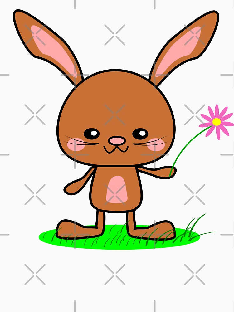 Brown Kawaii Bunny Rabbit by lovelyandcute T-Shirts, Hoodie, Sweatshirt | BlankRebels.com (Image 3)