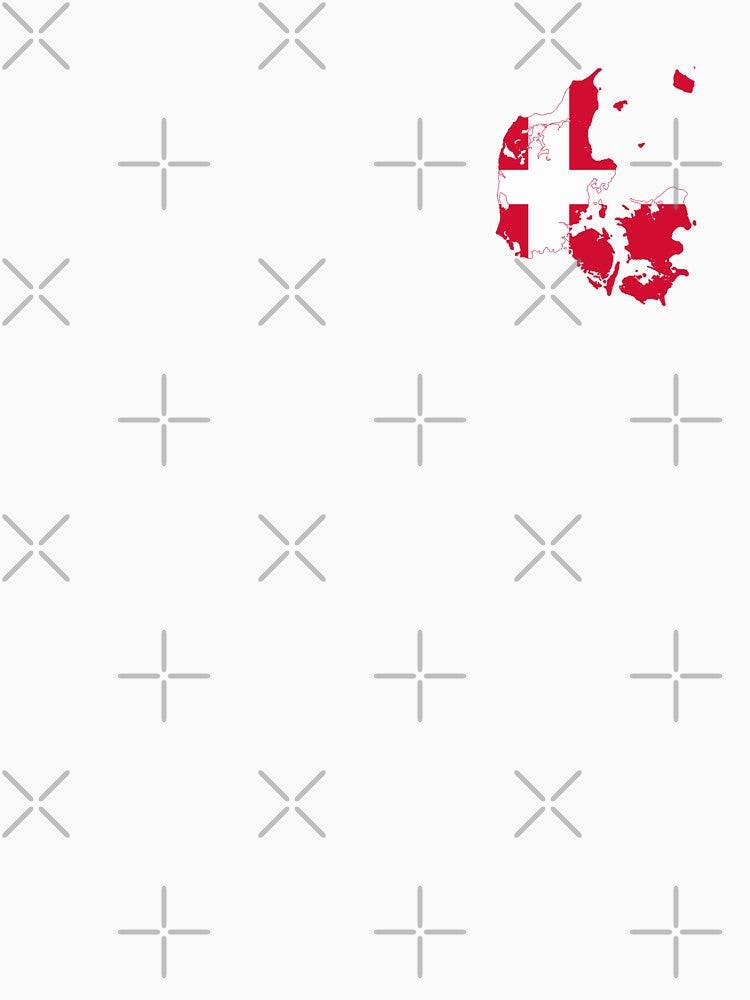 Denmark Flag Map by feether-store