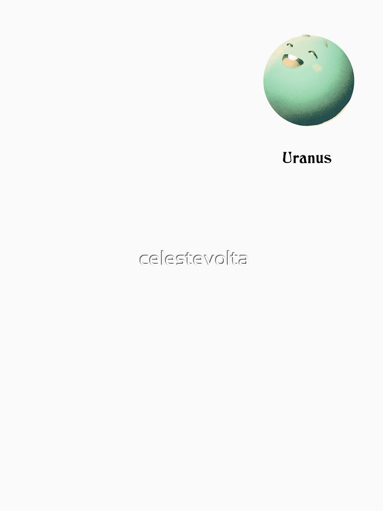 Uranus Planet of Solar System to Pack little cute kawaii - learn astronomy gift by celestevolta T-Shirts,... (Image 3)