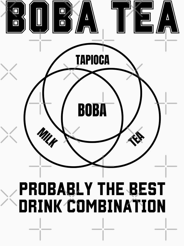 Boba Tea Probably the Best Drink Combination Venn diagram by WhitepaperStyle T-Shirts, Hoodie, Sweatshirt (Image 3)