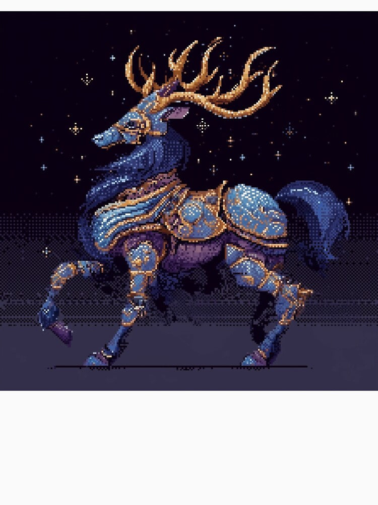 Space Deer Pixel Art by Kaos-Bit