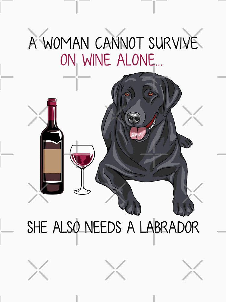 Labrador and wine Funny dog by TeeDoozy T-Shirts, Hoodie, Sweatshirt | BlankRebels.com (Image 2)