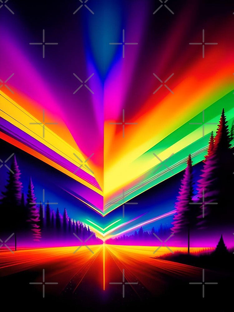 Neon Forest Abstract Art by Esterlane T-Shirts, Hoodie, Sweatshirt | BlankRebels.com (Image 3)