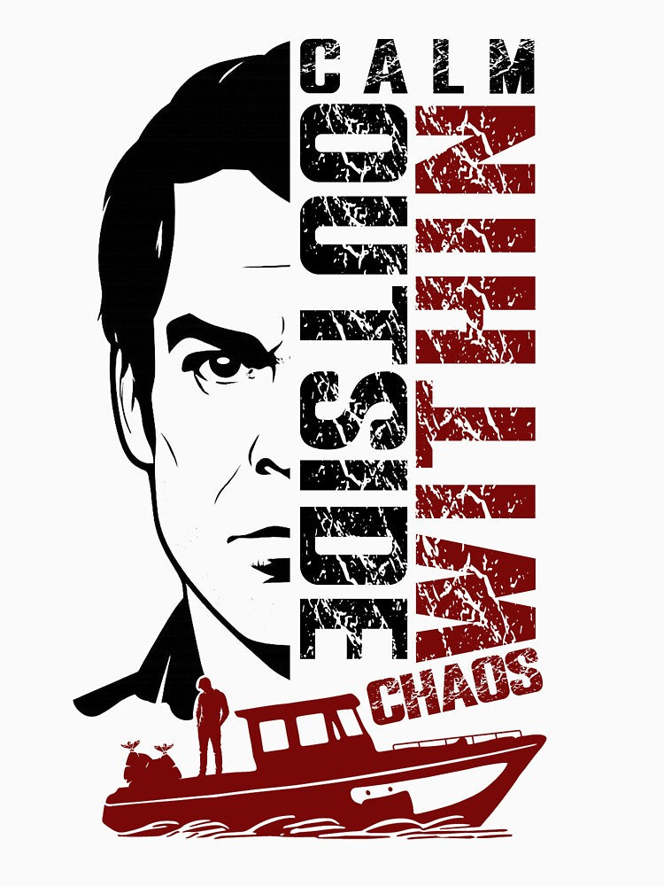 Calm Outside Chaos Within – Dark Psychological Art by JoseFrancese T-Shirts, Hoodie, Sweatshirt | BlankRebels.com (Image 3)