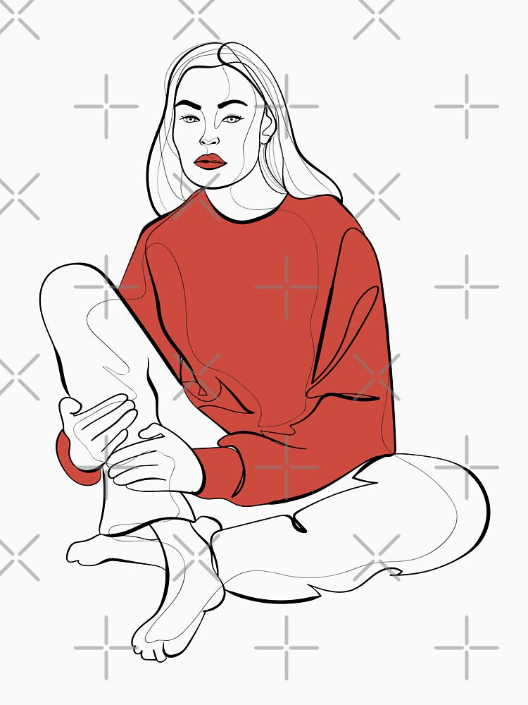 woman sitting by ebzil studio T-Shirts, Hoodie, Sweatshirt | BlankRebels.com (Image 3)