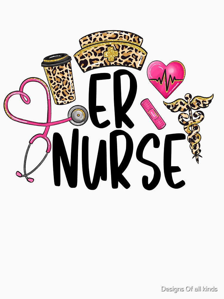 ER Love Nurse life cheetah by Designs Of all kinds T-Shirts, Hoodie, Sweatshirt | BlankRebels.com (Image 3)