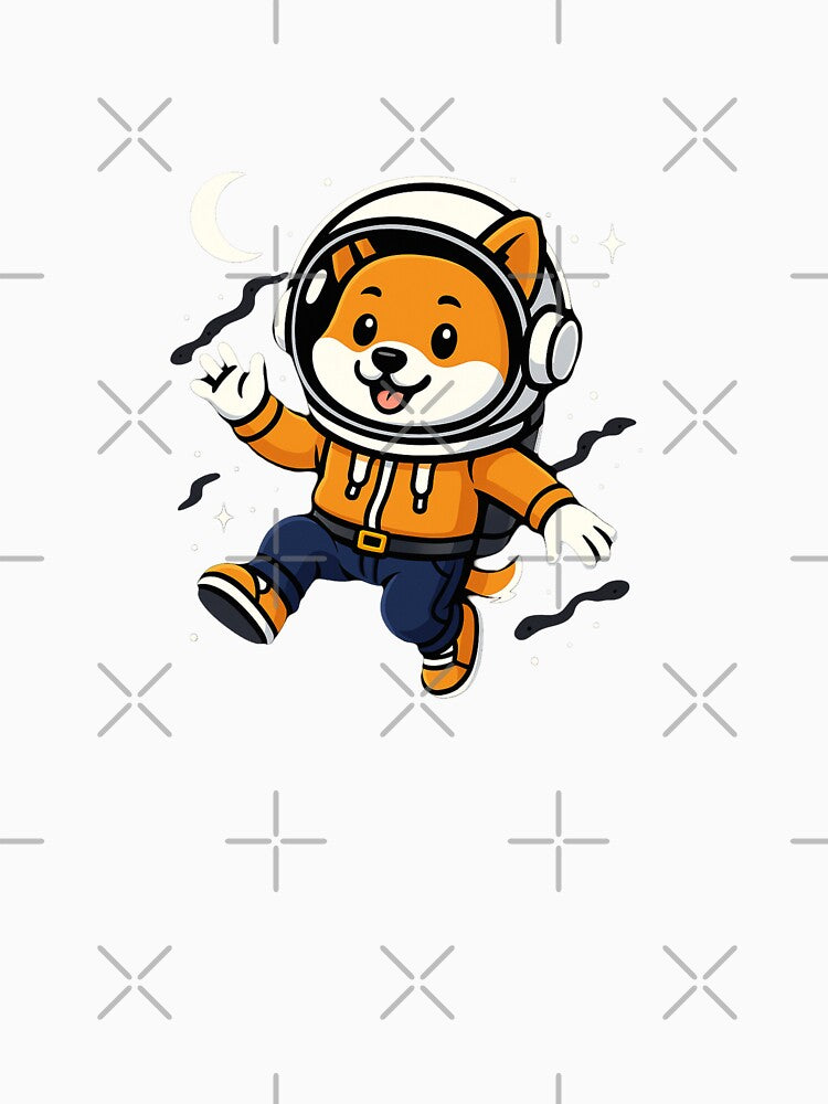 Floki Inu - The Jumping Astronaut Inu by DigitaledbyTailor T-Shirts, Hoodie, Sweatshirt | BlankRebels.com (Image 3)