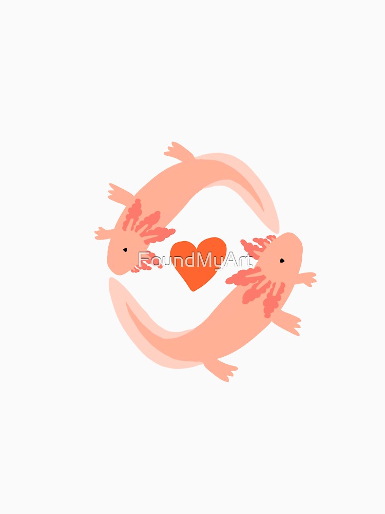 Axolotl Love! by FoundMyArt T-Shirts, Hoodie, Sweatshirt | BlankRebels.com (Image 3)