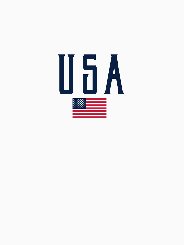 USA Flag Vintage Blue Text Pullover Hoodie by AHien T-Shirts, Sweatshirt | BlankRebels.com (Image 3)