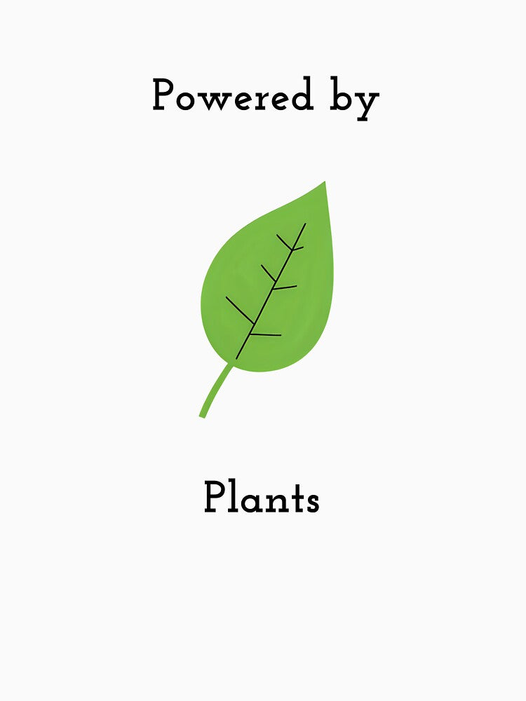 Vegan Lifestyle | Powered by Plants – Sustainable Plant Motif by BSIQ T-Shirts, Hoodie, Sweatshirt (Image 3)