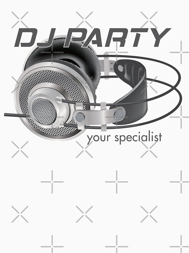 DJ Headphones, Party Specialist for white background by coffeeapparel T-Shirts, Hoodie, Sweatshirt (Image 3)