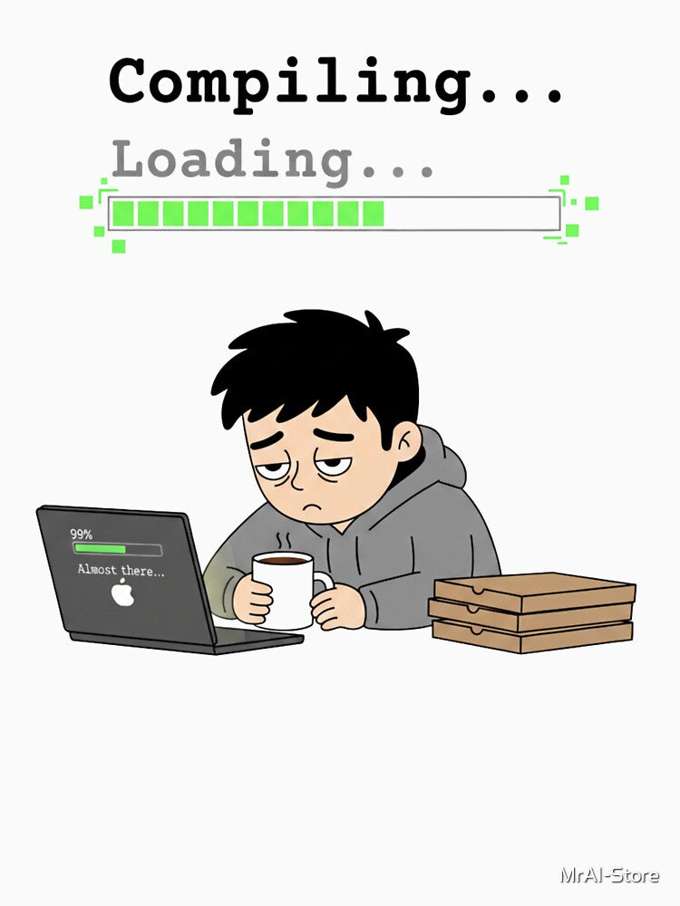Coder Collection - Funny Tired Developer Humor by MrAI-Store T-Shirts, Hoodie, Sweatshirt | BlankRebels.com (Image 3)