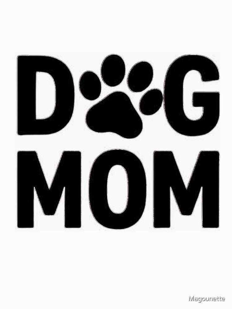 Dog Mom Shirt – Cute Paw Print Design for Dog Lovers by Magounette