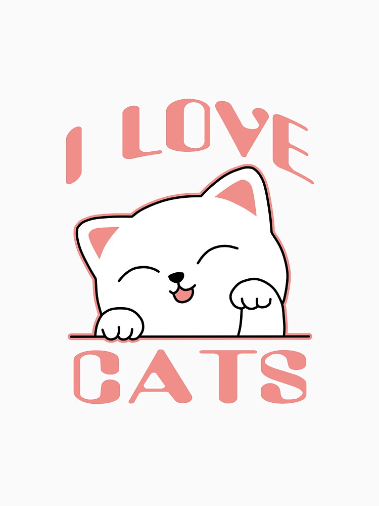 Cute I Love Cats by fambrostore T-Shirts, Hoodie, Sweatshirt | BlankRebels.com (Image 3)