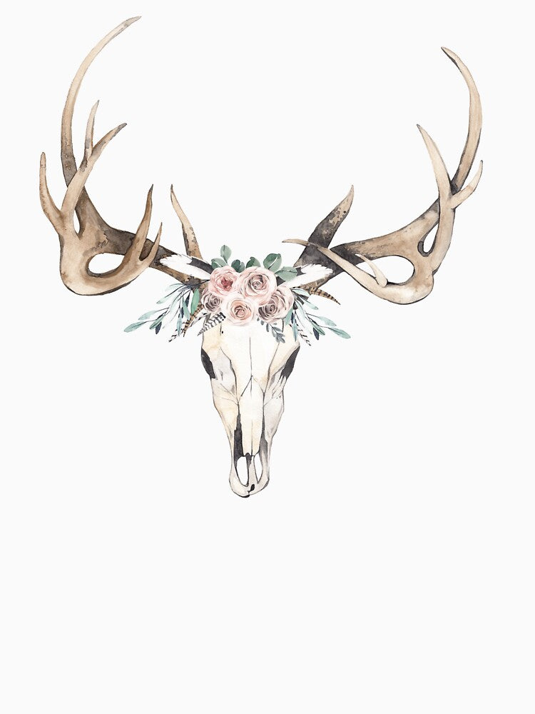 boho floral skull by kpapiez T-Shirts, Hoodie, Sweatshirt | BlankRebels.com (Image 3)