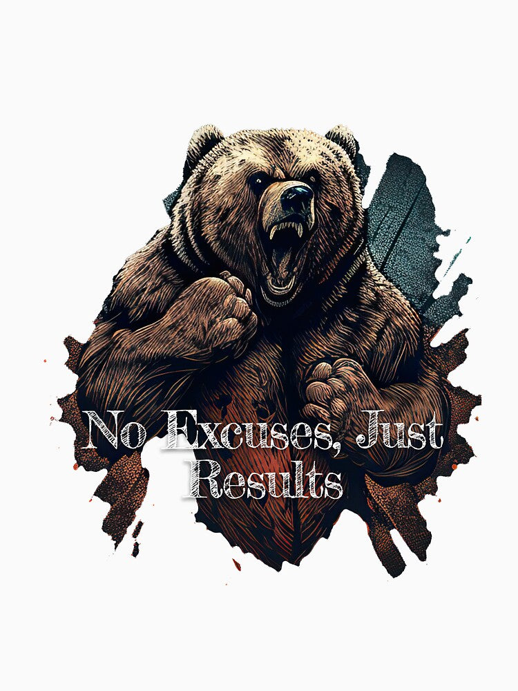 No Excuses Just Results Bodybuilding Fitness Gym Workout Exercise Print T-Shirts, Hoodie, Sweatshirt
