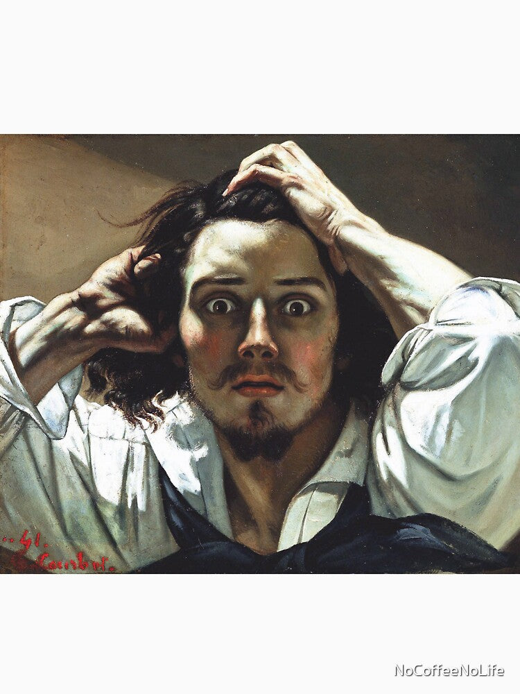 The Desperate Man by Gustave Courbet by NoCoffeeNoLife T-Shirts, Hoodie, Sweatshirt | BlankRebels.com (Image 3)