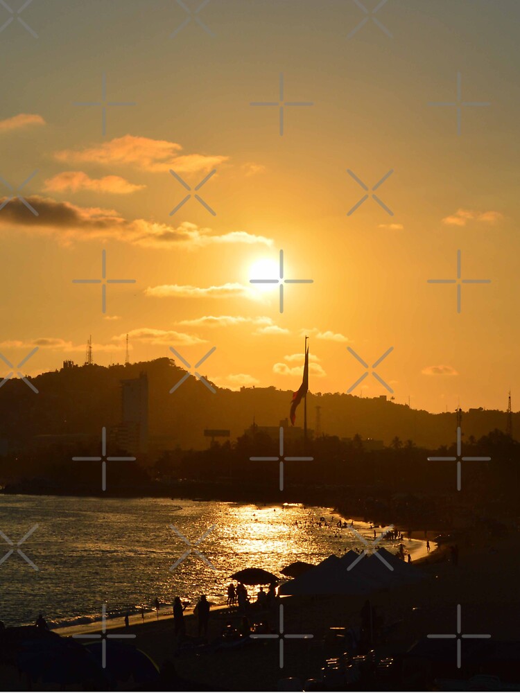 Sunset painting, Sunset Artwork, Acapulco Sunset by danaJG T-Shirts, Hoodie, Sweatshirt | BlankRebels.com (Image 3)