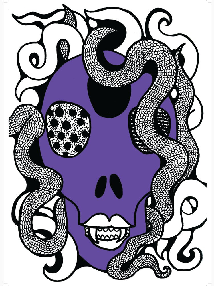 Purple serpent skill doodle by ArtNour T-Shirts, Hoodie, Sweatshirt | BlankRebels.com (Image 2)