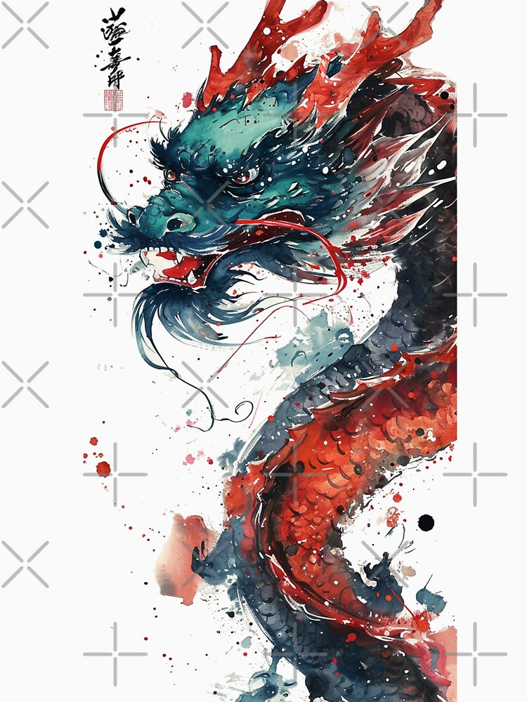 The Mystic Blue Dragon by geekAIfasion T-Shirts, Hoodie, Sweatshirt | BlankRebels.com (Image 3)