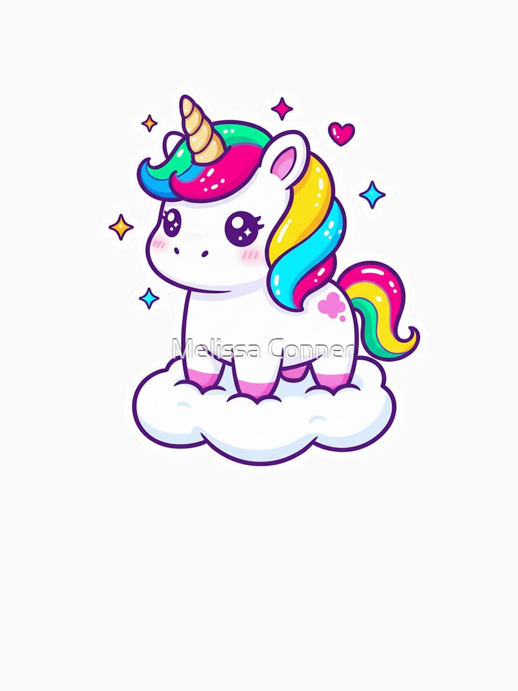 Bright little Kawaii Unicorn by Melissa Conner T-Shirts, Hoodie, Sweatshirt | BlankRebels.com (Image 3)