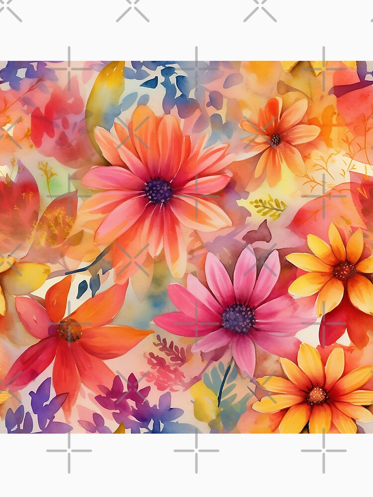Springtime Floral Blooms 16 : Watercolor Floral Seamless Pattern for DIY Crafts and Home Decor by Shadi Rosenow... (Image 3)