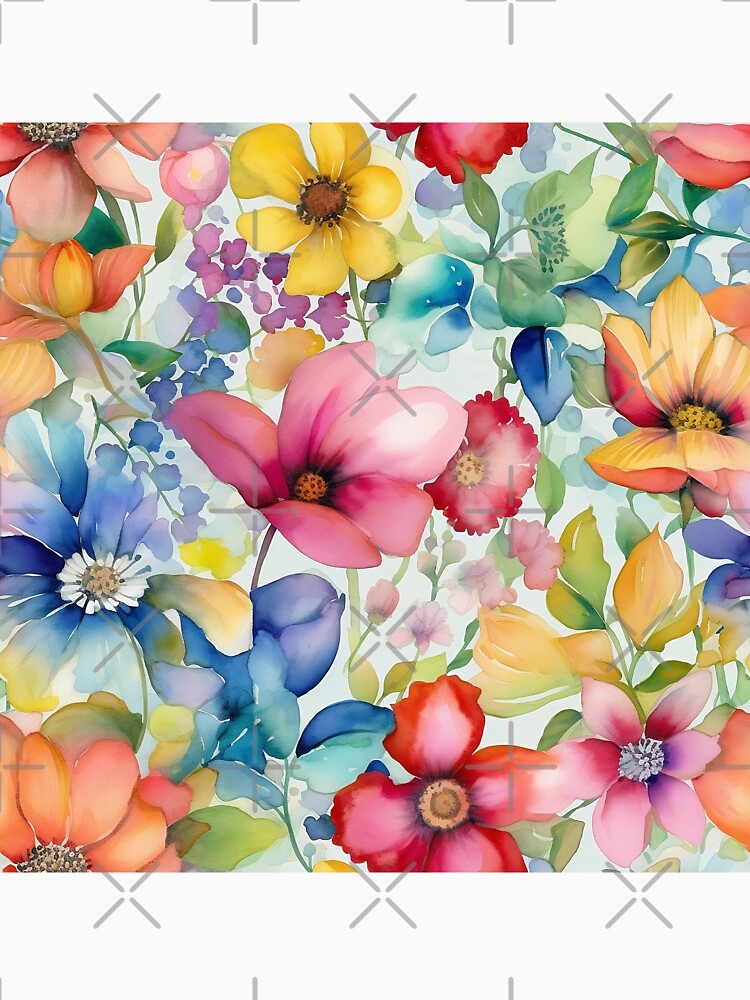Springtime Floral Blooms 31 : Watercolor Floral Seamless Pattern for DIY Crafts and Home Decor by Shadi Rosenow... (Image 3)
