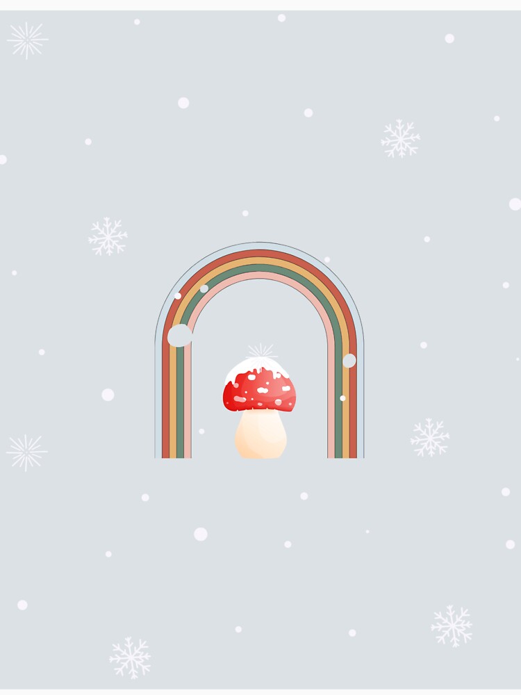 Holiday Rainbow with Toadstool - Mushroom Art by AlteredNature T-Shirts, Hoodie, Sweatshirt | BlankRebels.com (Image 3)