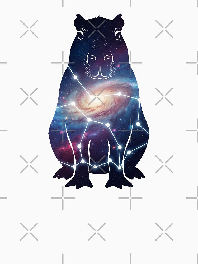 Cosmic Capybara – Galaxy Animal Art by furrydrool T-Shirts, Hoodie, Sweatshirt | BlankRebels.com (Image 3)