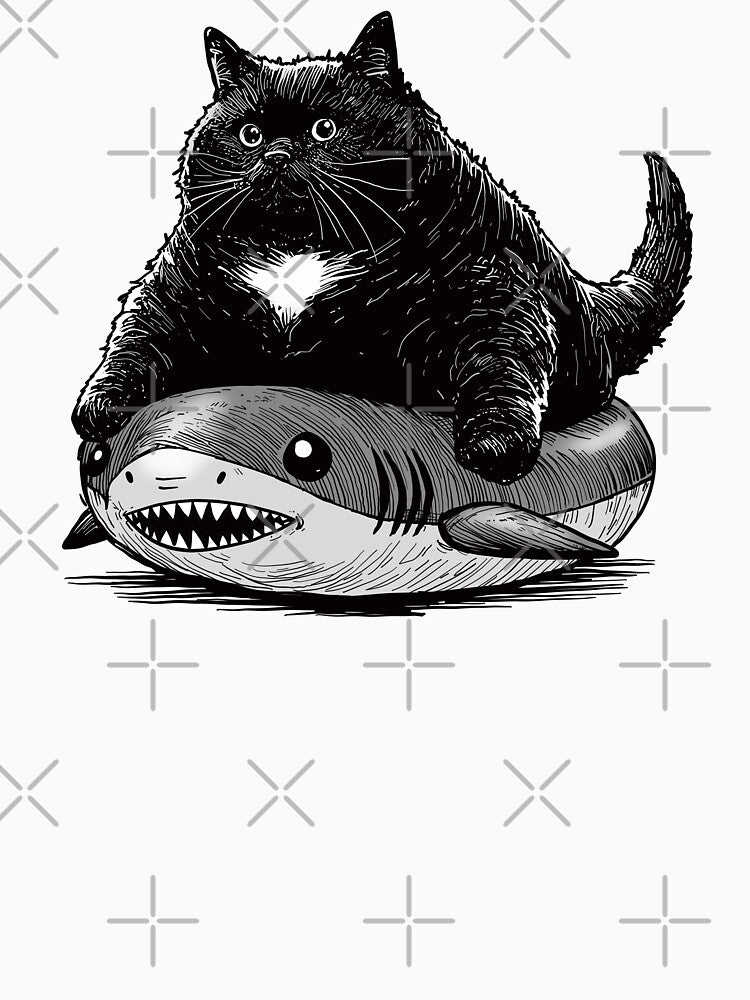 Chonky Cat Shark Innertube T-Shirts, Hoodie, Sweatshirt