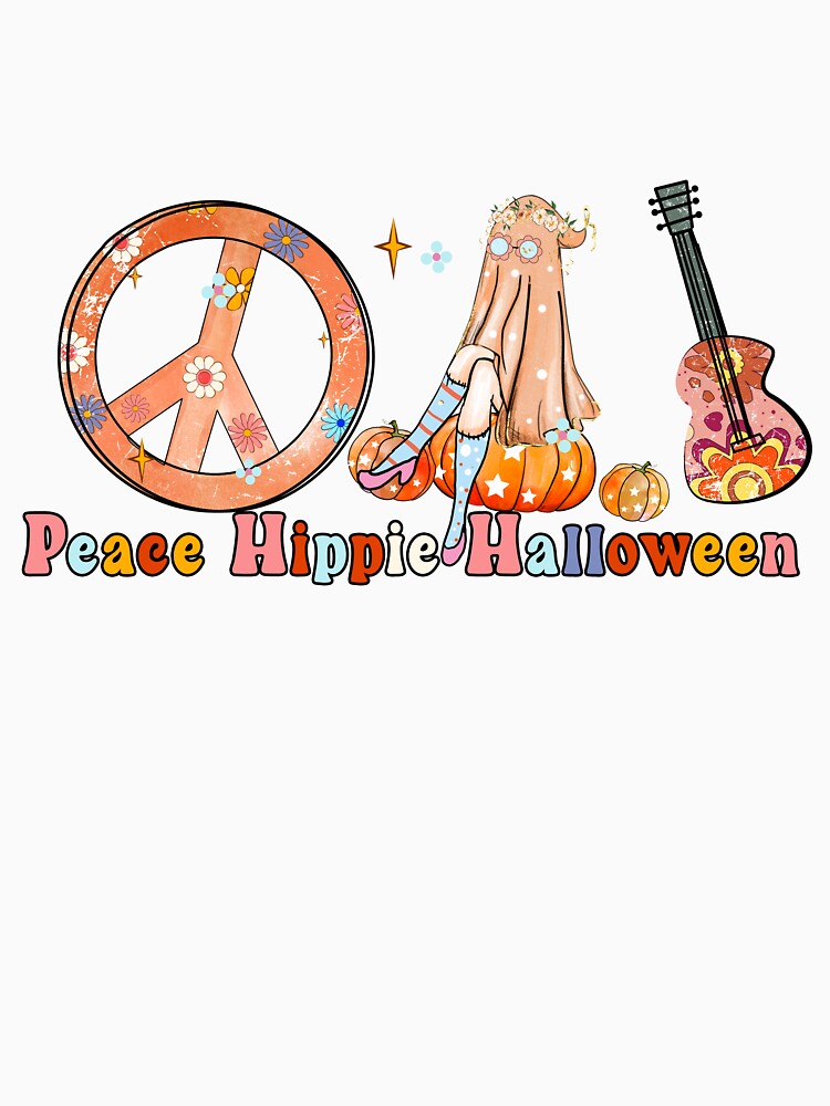 Peace Hippie Halloween Sublimation by Teapot-art T-Shirts, Hoodie, Sweatshirt | BlankRebels.com (Image 3)
