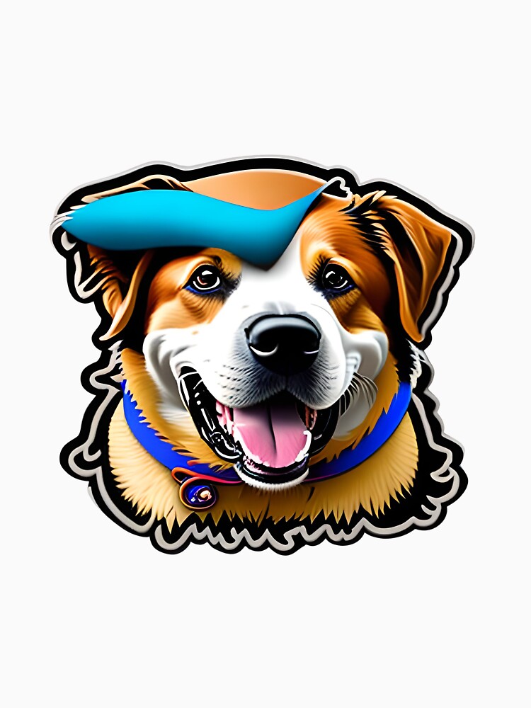 Happy Dog with Funny Disguises Sticker by TopStickerShop T-Shirts, Hoodie, Sweatshirt | BlankRebels.com (Image 3)
