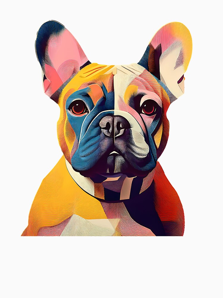 French Bulldog Minimal Bauhaus Art by OzzFrequency T-Shirts, Hoodie, Sweatshirt | BlankRebels.com (Image 3)